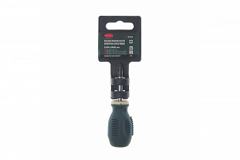Крестовая магнитная отвертка ROCKFORCE Profi в пластиковом держателе RF-7032038