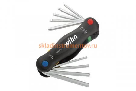 Набор шестигранных ключей TORX и отверток 9шт Wiha PocketStar 351 PG9X 25293
