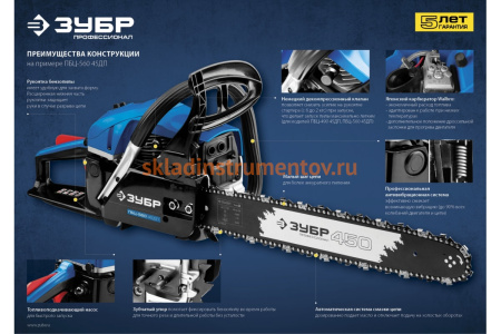 Бензопила Зубр ПБЦ-380 35П