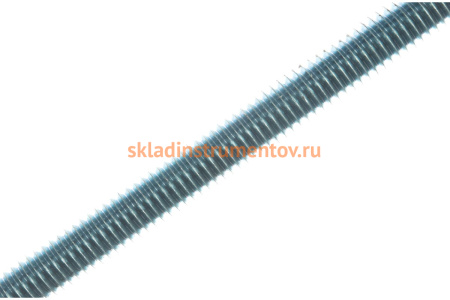 Шпилька резьбовая DIN 975 оцинкованная (М6х1000 мм; ТФ0) Зубр 4-303350-06-1000