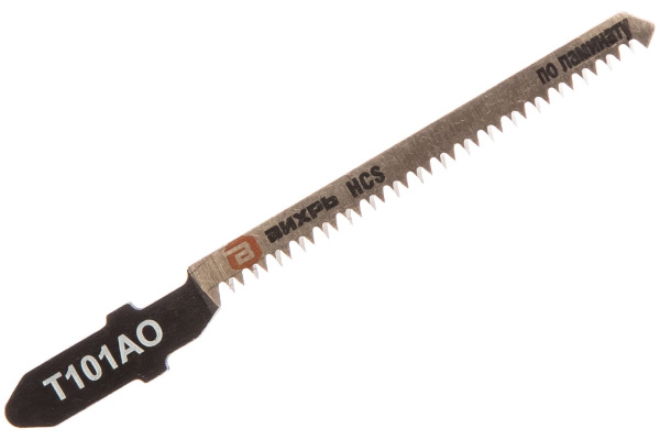 Пилки для лобзика Т101АО по ламинату, чистый, криволинейный рез 76х50 мм, 2 шт. Вихрь 73/10/5/3