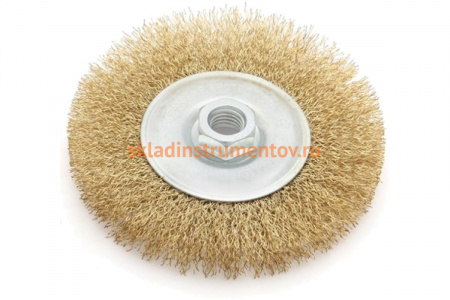 Щетка проволочная плоская 80 мм для УШМ Дело Техники 274080