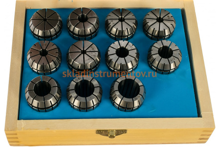 Набор цанг ER32 из 11 шт., DIN6499, 4-20 мм GRIFF b225527