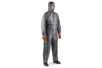 Малярный многоразовый комбинезон JetaSafety серый JPC75G-XXL