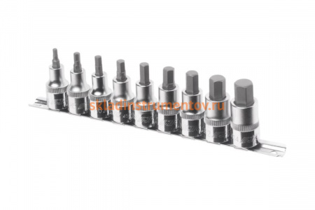 Набор бит-головок 1/2" HEX H4-H14 (9 предметов) JTC H409H