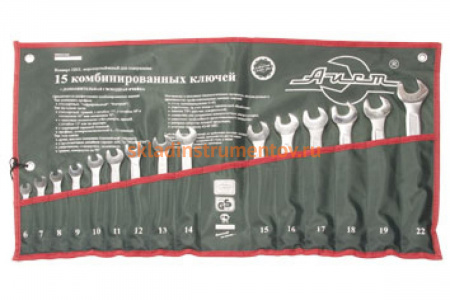 Набор ключей комбинированных 15 предметов AIST 0011215AX-M 00-00009303