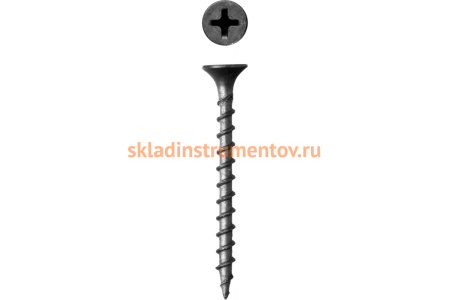 Фосфатированные саморезы по дереву Зубр с крупной резьбой PH2 3,9x64 мм 500 шт 300035-39-064