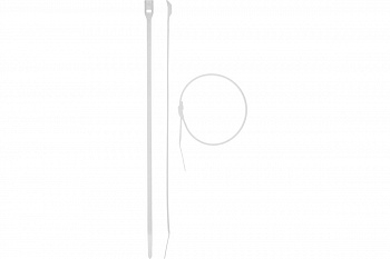 Кабельные стяжки ЗУБР КОБРА белые, нейлоновые 30930-25-205