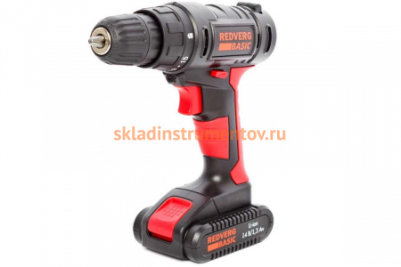 Аккумуляторная дрель-шуруповерт REDVERG Basic SD14L/1 6628620