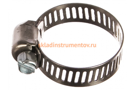 Хомуты Зубр ЭКСПЕРТ нерж. сталь, просечная лента 8 мм, 13-26 мм, 5 шт. 37811-13-26-5