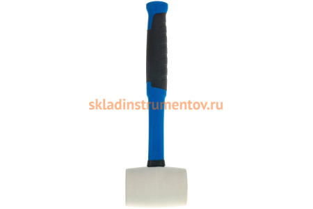Киянка с фибергласовой ручкой ЗУБР ПРОФЕССИОНАЛ резиновая белая, 450г 20531-450_z02
