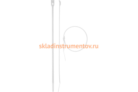 Кабельные стяжки ЗУБР КОБРА белые, нейлоновые 30930-25-110