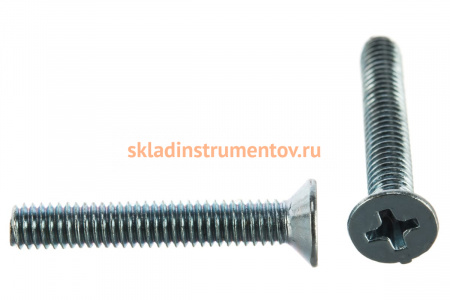 Винт ЗУБР DIN 965, M4 x 25 мм, 15 шт, кл. пр. 4.8, оцинкованный, ЗУБР 303116-04-025