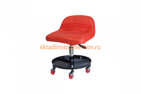 Слесарный передвижной стул со спинкой 480*430*630м ROCKFORCE RF-TR6375E