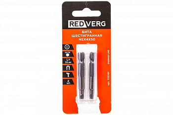 Бита HEX4, 50 мм, 2 шт. REDVERG 6623493