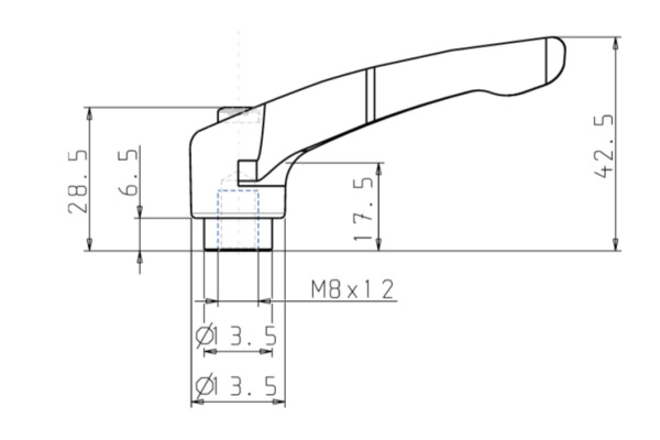 Зажимной рычаг KIPP K0122.2081