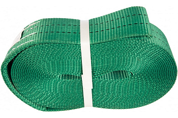 Строительная лента с петлей (6т, 10м, 60мм, зеленая) СТРОП-ПРО SP05111