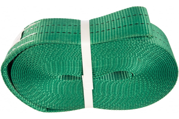 Строительная лента с петлей (6т, 10м, 60мм, зеленая) СТРОП-ПРО SP05111