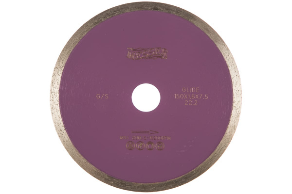 Диск алмазный сплошная кромка G/S по граниту 150D-1.6T-7.5W-22.2 MESSER 01-23-150