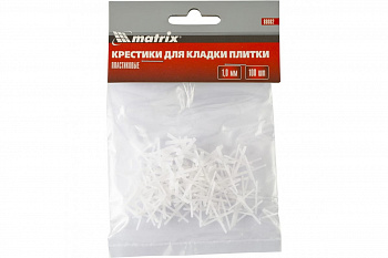 Крестики (100 шт; 1 мм) для кладки плитки MATRIX 88082