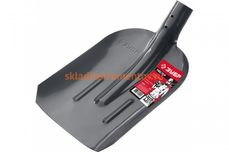 Совковая лопата Зубр МАСТЕР с ребрами жесткости ЛСП, без черенка, 39428