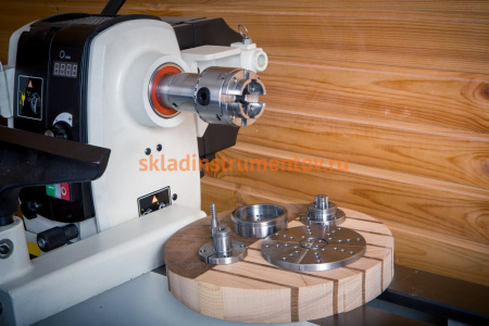 Патрон 4-х кулачковый токарный по дереву в наборе CK-2.75Z-S1 70 мм JET 59500108