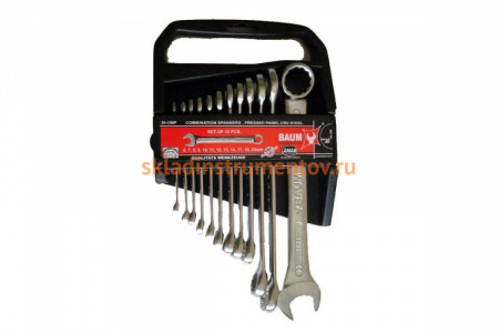 Набор комбинированных ключей дюймовых в пластиковом держателе 12 предметов 1/4 -15/16 BAUM 30-12AP