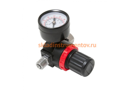 Регулятор давления воздуха с индикатором (1/4Fx1/4M; 0-12 bar) ROCKFORCE RF-2381