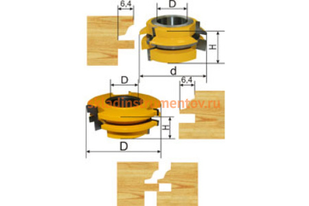 Набор рамочных фрез (90.5/74.6х32х33.4 мм) Энкор 19370
