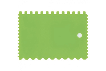 Пластмассовый шпатель для клея СИБРТЕХ 90х130 мм зубчатый 86017