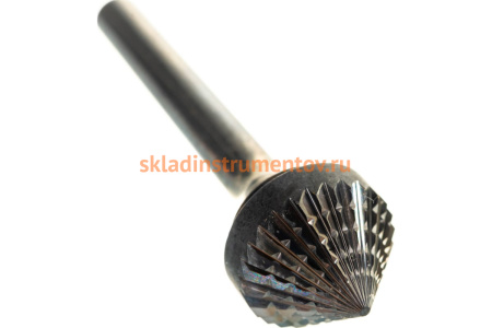 Бор-фреза форма K зенкера с вершиной 90 градусов (16x8 мм, хвостовик 6 мм) D.BOR 9F-20160K02D