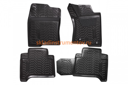 Ковры в салон Airline 3D с подпятником для Prado 02-RHD 4 шт. ACM-PS-77