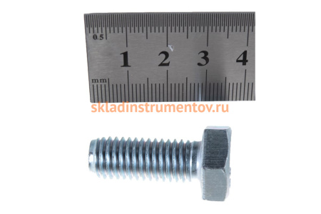 Болт с шестигранной головкой Зубр DIN 933, класс прочности 8.8, оцинкованный, M12x30 мм, ТФ6, 4 шт. 4-303076-12-030