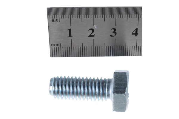 Болт с шестигранной головкой Зубр DIN 933, класс прочности 8.8, оцинкованный, M12x30 мм, ТФ6, 4 шт. 4-303076-12-030