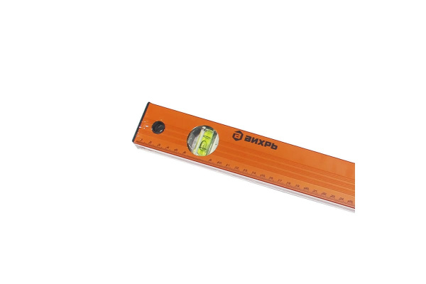 Фрезерованный алюминиевый уровень Вихрь 1800мм 3 глазка 73/11/4/7