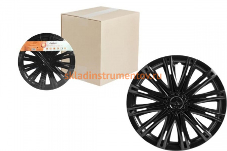 Колесные колпаки Airline 15 Скай черный глянец AWCC-15-13