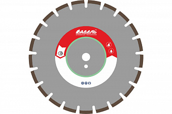 Диск алмазный отрезной сегментный по свежему бетону 1A1RSS/C2 СБЛ 10 (350х25.4 мм) Адель КК13426