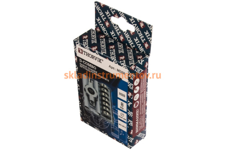 Набор круглых ручных плашек Thorvik D-COMBO М3-М12, HSS, 8 предметов MDS8 52885