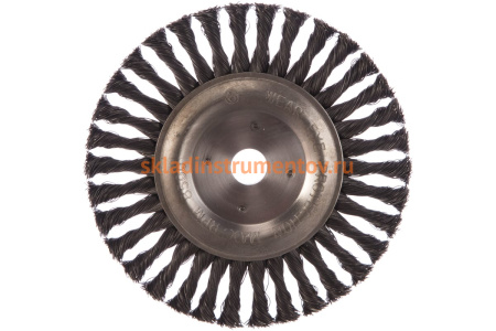 Щетка дисковая Мастер (200х22.2 мм; жгут; стальная проволока 0.5 мм) для УШМ Профоснастка 20108007