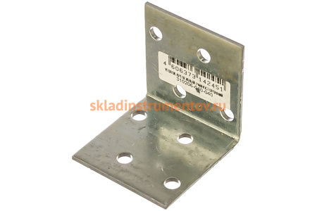 Крепежный угол Зубр МАСТЕР равносторонний 40х40х40мм, 1шт 310206-040-040