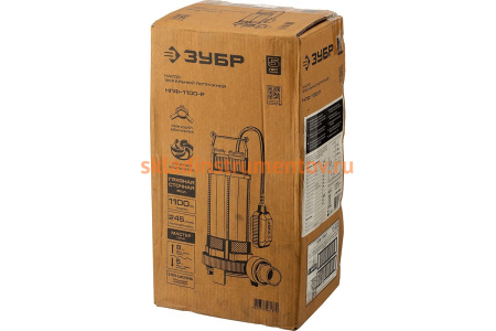 Фекальный погружной насос ЗУБР НПФ-1100-Р
