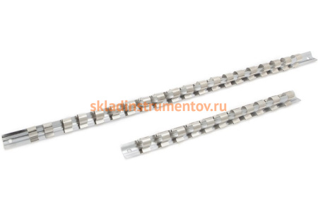 Металлическая планка для головок 1/2" на 11шт Дело Техники 976211