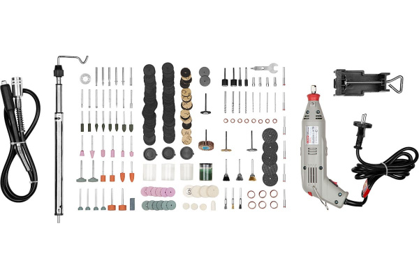 Гравер ЗУБР ЗГ-130ЭК + 242 предмета H242