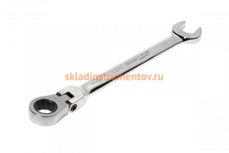 Комбинированный трещоточный ключ с подвижной головкой JTC 13 мм 1/12/120-3453
