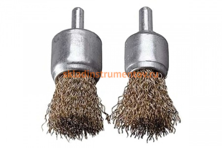 Набор щеток ПРОФЕССИОНАЛ 2 шт. для дрели (17/24 мм; латунированная проволока 0,3 мм) Зубр 3532-H2_z02