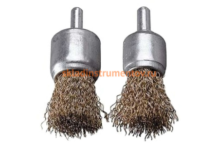 Набор щеток ПРОФЕССИОНАЛ 2 шт. для дрели (17/24 мм; латунированная проволока 0,3 мм) Зубр 3532-H2_z02