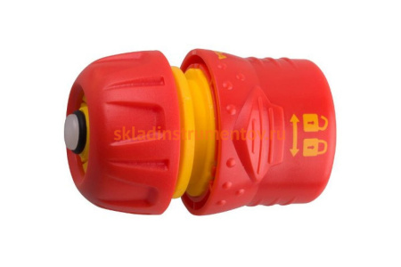 Соединитель пластмассовый 3/4" c автостопом и запирающим механизмом Grinda 8-426332