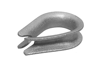 Коуш DIN 6899 оцинкованный 2 шт. (2 мм; ТФ6) Зубр 4-304496-02