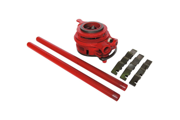 Клупп для нарезания резьбы 1/2"-3/4", 1"-11/4", 11/2"-2" + три комплекта резцов SANTOOL 032116-001