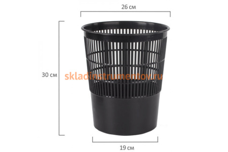 Корзина для бумаг BRAUBERG сетчатая, 14 литров, черная 237003 Корзина для бумаг BRAUBERG сетчатая, 14 литров, черная 237003